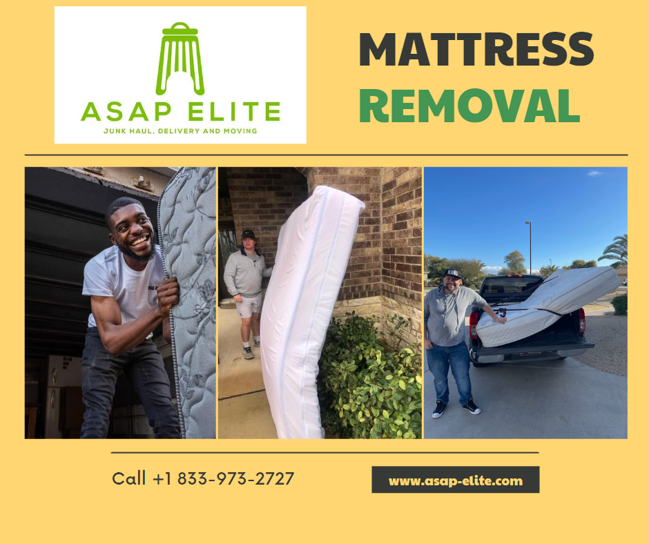 What Do Mattress Removal and Recycling Service Professionals Do? Asap